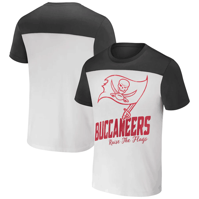 Men's Tampa Bay Buccaneers Cream/Pewter x Darius Rucker Collection Colorblocked T-Shirt